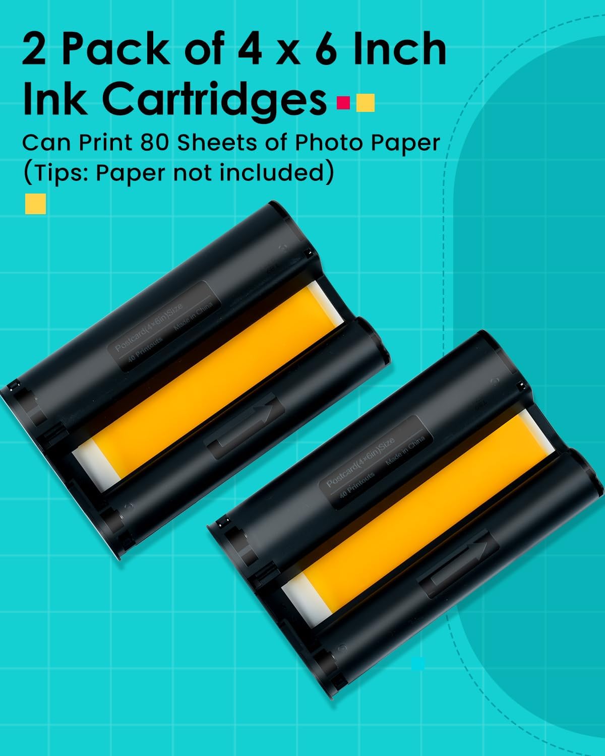 Compatible Liene M100 4×6 Photo Printer Ink Cartridge Refill for M100 M200 M110 M210 | Colorty