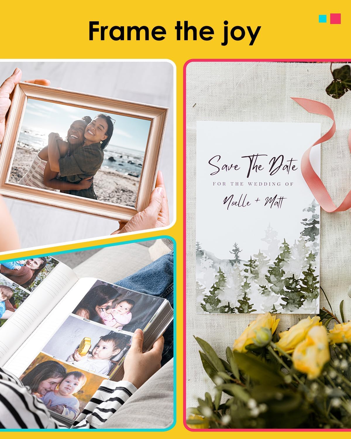 Colorty Compatible with Liene Amber M100/M200/M110/M210 4x6 Photo Paper & Ink Cartridge Refill – 80 Sheets + 2 Ink, Dye Sublimation Replacement for DHP512/DHP513/DHP514/DHP515, for Framing & Scrapbooking