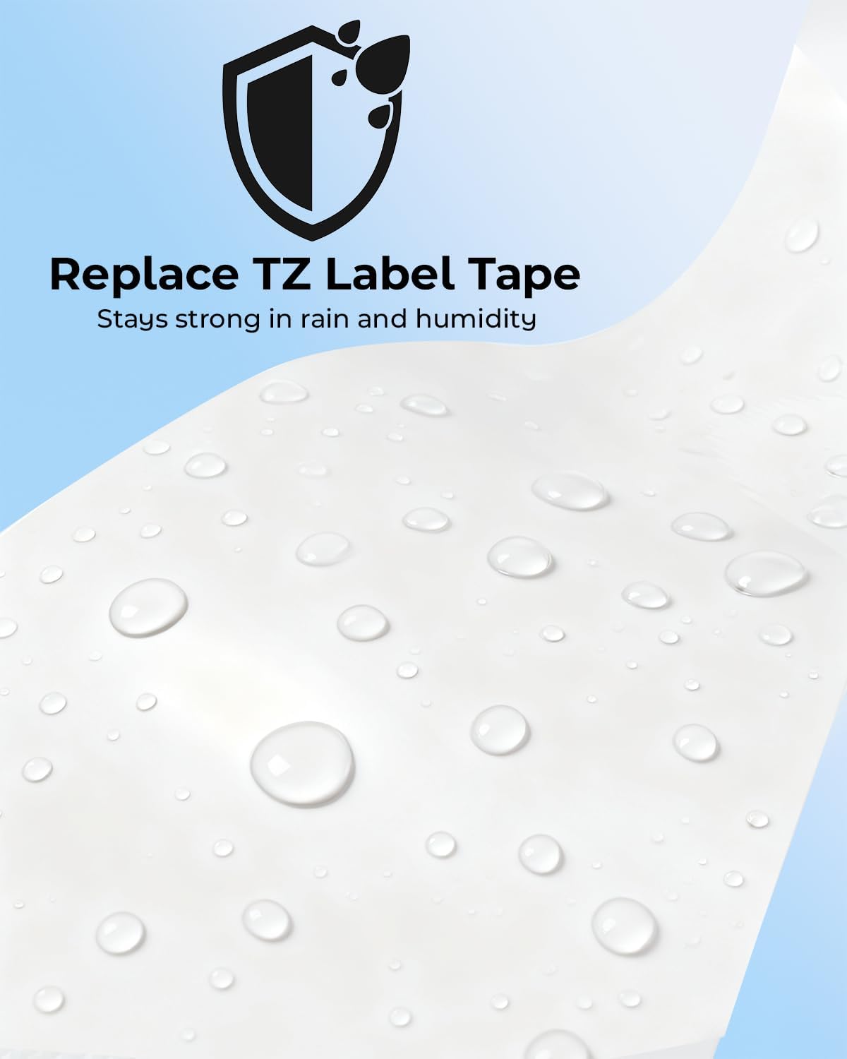 18mm Label Tape Replacement for Brother Label Maker Tape 18mm 0.7" P-Touch | TZe Laminated TZ Colored Tape Refills Compatible with P Touch PT-D410 D400 D600 1830 1750 Cube Plus, 3/4" x 26.2', 6 Pack