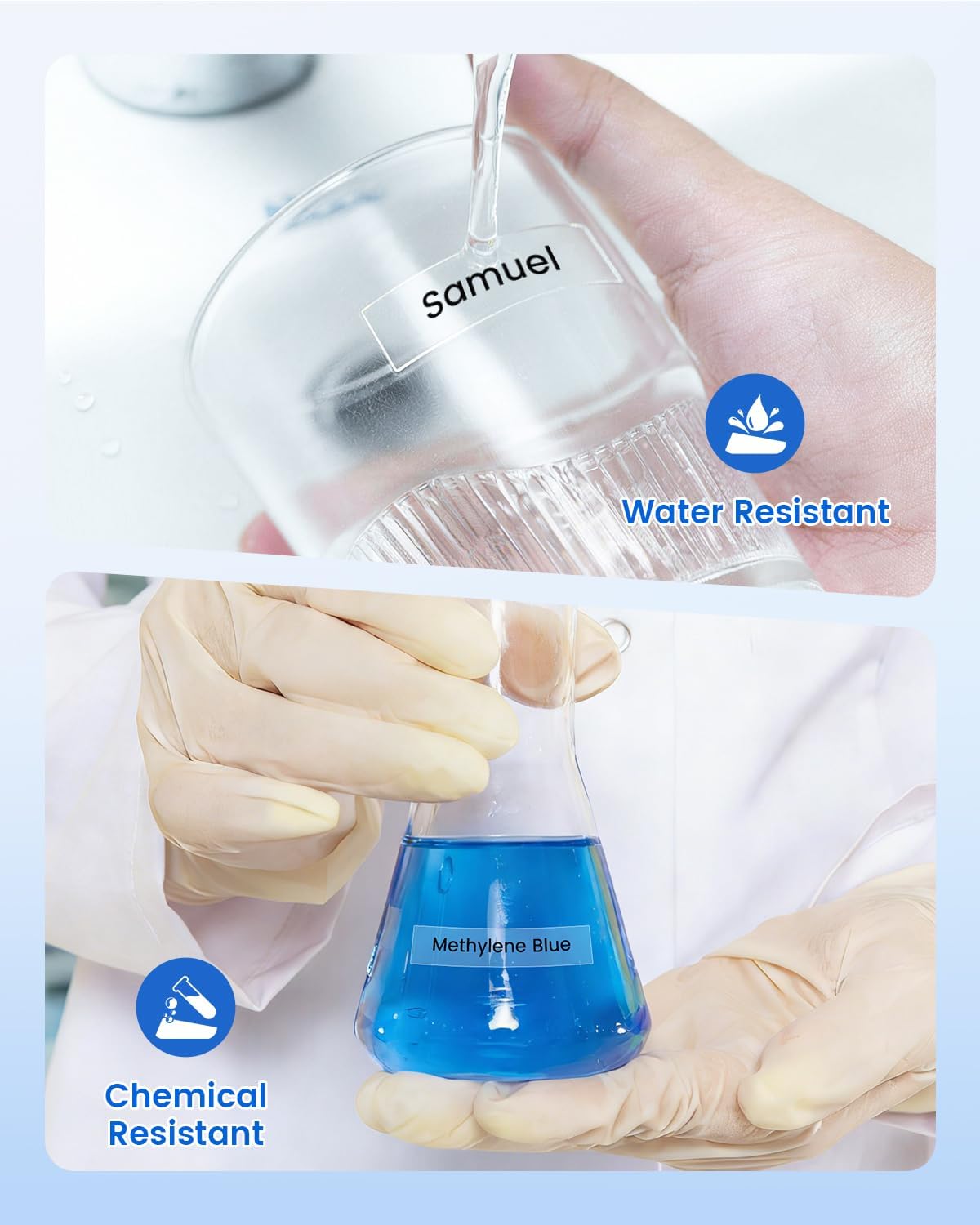 Waterproof and Durable Laminated Label Tape Resistant to Water and Fading