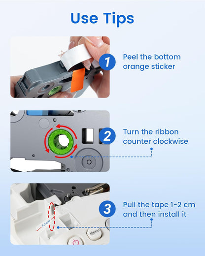 Installation Guide for Compatible Brother TZe-131 12mm Label Tape on Brother P-touch Label Makers