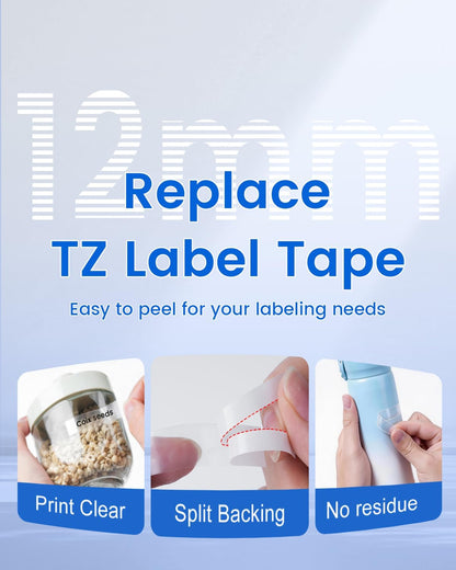Easy Peel Split Back Design for Quick Label Application.