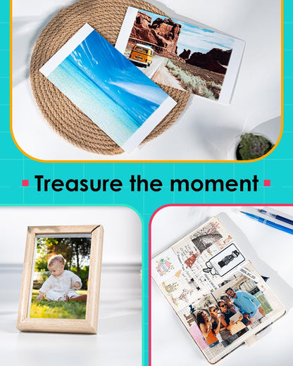 Compatible with Liene Amber M100/M200/M110/M210 4" × 6" Photo Paper & Ink Cartridge Refill