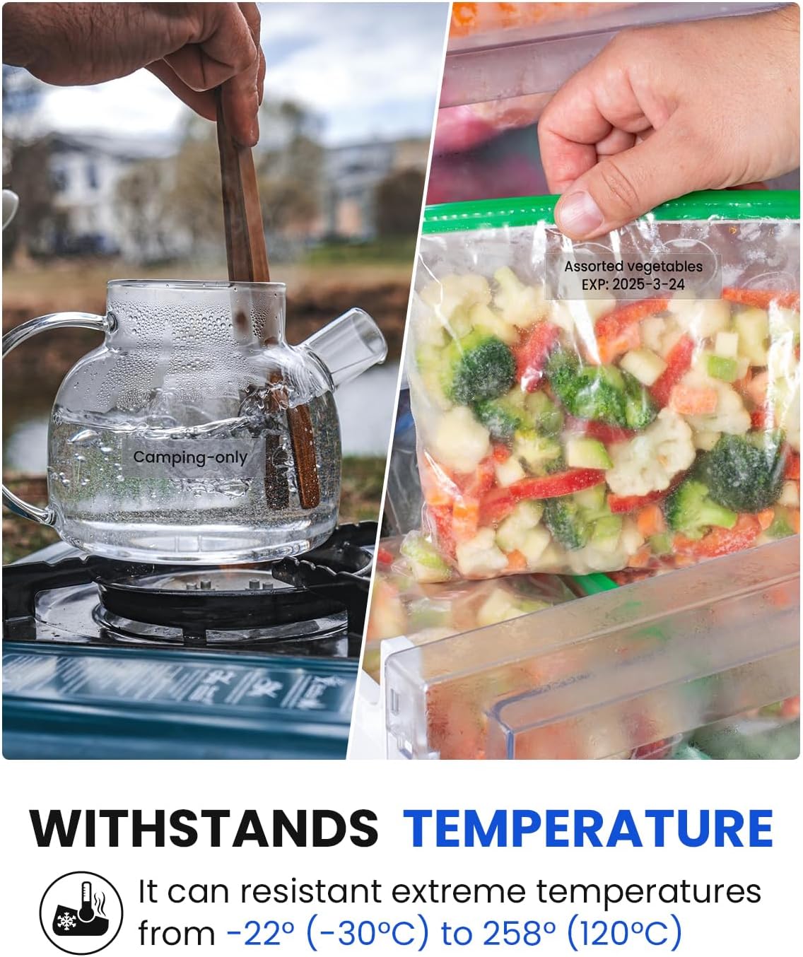 Temperature Resistant Label Tape for Reliable Everyday Labeling.