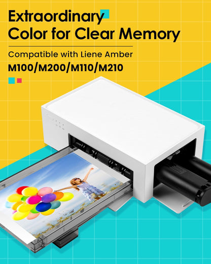 Compatible Liene M100 4×6 Photo Printer Ink Cartridge Refill for M100 M200 M110 M210 | Colorty