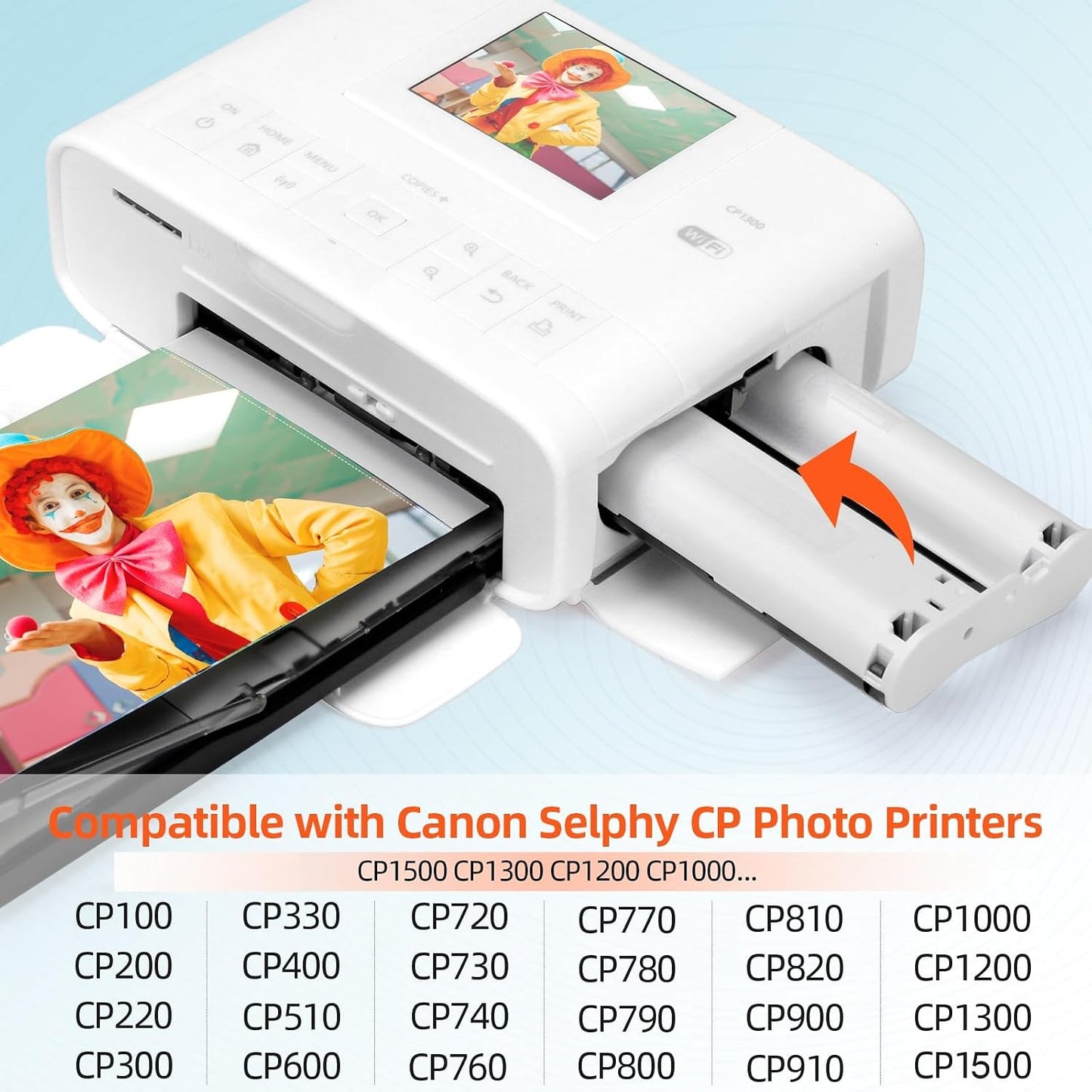 Canon SELPHY CP1500 CP1300 CP1200  CP1000 CP100 CP900 compatible ink cassette replacement for photo printers
