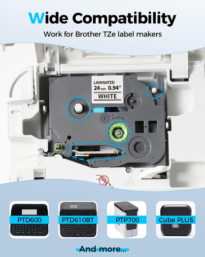 PT-D600 PT-D610BT PT-P770 CubePlues and More Compatible Label Makers