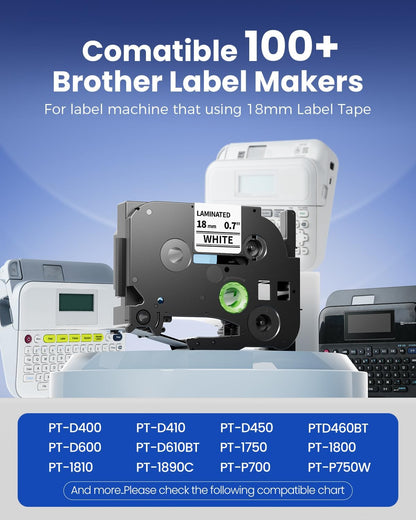 PT-D400 PT-D600 PT-P710BT PT-E550W and More Compatible Label Makers