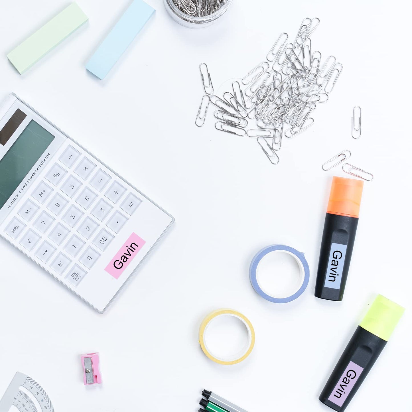 Pastel Cable Labels for Electronics and Personal Accessories