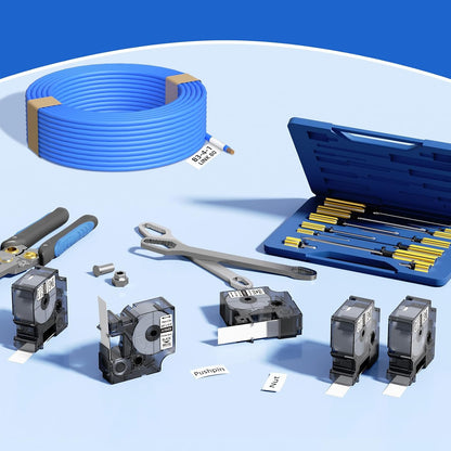 DYMO 18489 compatible flexible nylon label tape for industrial and cable labeling